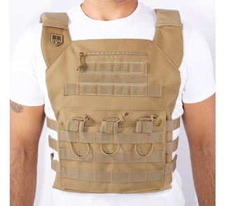 COLETE PLATE CARRIER COURAÇA BR FORCE COYOTE