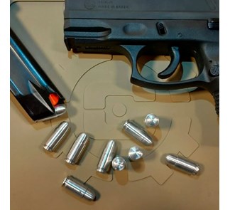 Snap Caps em alumínio (munição inerte para manejo) - Cal. 380 - Pacote com 5 unidades